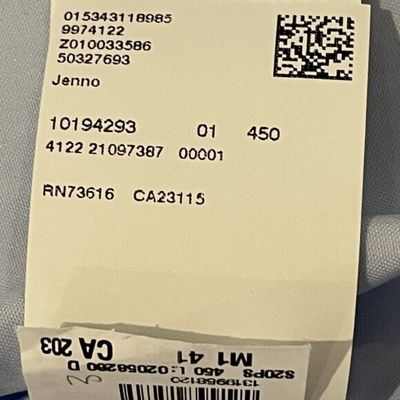 New Hugo Boss Dress Shirt Blue 16/41 NWT - Picture 9 of 10